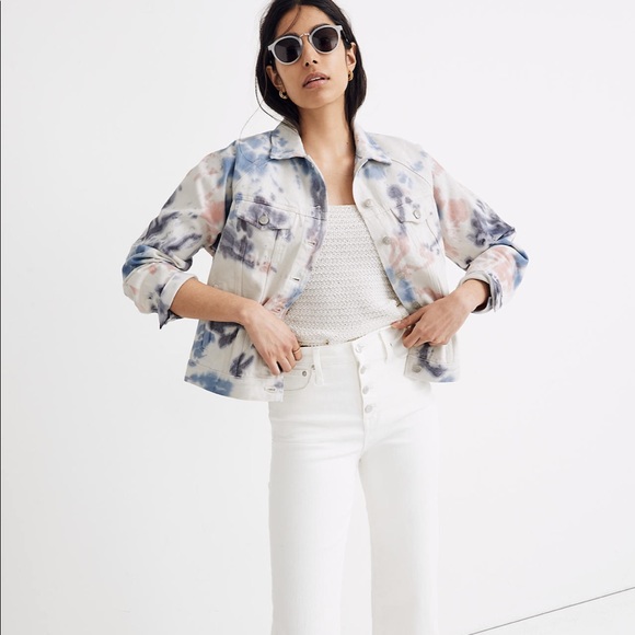 The Raglan Oversized Jean Jacket: Tie-Dyed Edition - Picture 4 of 9